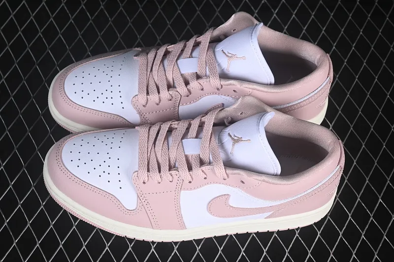 All categories Air Jordan Jordan series basketball shoes Air Jordan 1 Low G version pure original Air Jordan 1 Low AJ1 Joe 1 white pink low-top retro culture basketball shoes DC0774-162